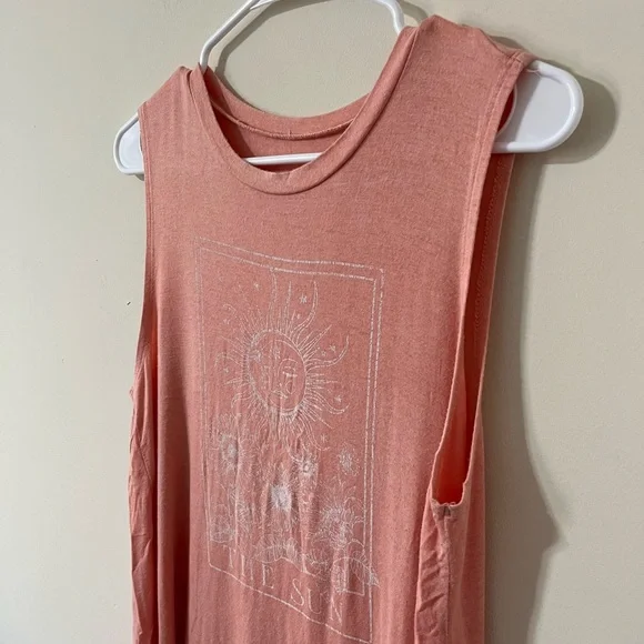 Homegirl Society Pink Graphic Sleeveless Tank Top Size Large - Picture 4 of 7